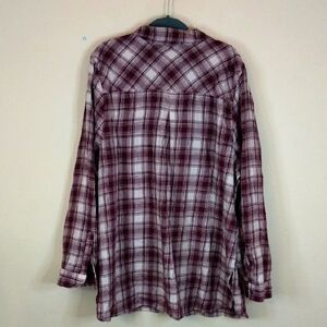 True Craft Plaid Siren Red   Long Sleeve Shirt 3X 100% Cotton